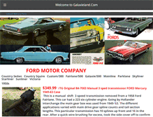 Tablet Screenshot of galaxieland.com